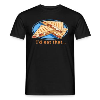 Quesadilla Tortillas Quesadillas Gift - Men's T-Shirt - black - Front - AI Model Male 178 light (178cm)