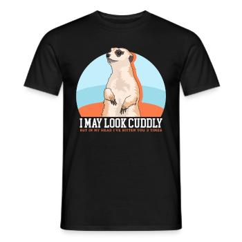 Suricate Cadeaux amusants de suricate - T-shirt homme - noir - Devant - AI Model Male 178 light (178cm)