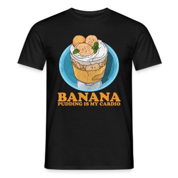 Bananenpudding Bananen Pudding Geschenk - Männer T-Shirt - Schwarz - Vorne - AI Model Male 178 light (178cm)