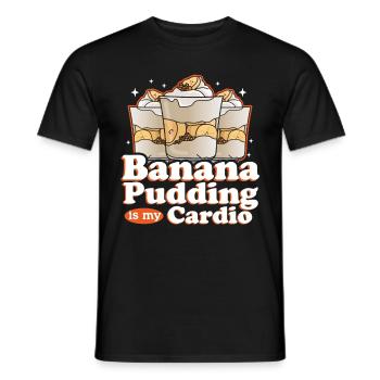 Bananenpudding Bananen-Pudding Geschenk - Männer T-Shirt - Schwarz - Vorne - AI Model Male 178 light (178cm)