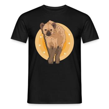 Hyena Spotted Hyena Hyena Gift - Men's T-Shirt - black - Front - AI Model Male 178 light (178cm)