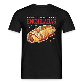 Enchilada Mexican Enchiladas Gift - Men's T-Shirt - black - Front - AI Model Male 178 light (178cm)