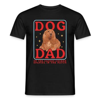 Cocker Spaniel Dad Cocker Spaniel Cadeau - T-shirt homme - noir - Devant - AI Model Male 178 light (178cm)