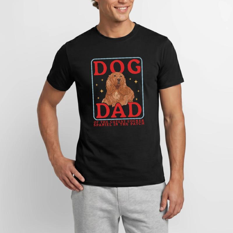 Cocker Spaniel Dad Cocker Spaniel Gift Men's T-Shirt