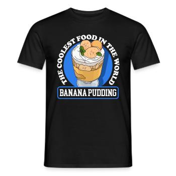 Bananenpudding Bananen Pudding Geschenk - Männer T-Shirt - Schwarz - Vorne - AI Model Male 178 light (178cm)