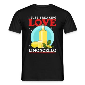 Limoncello Liqueur Citrons Cadeau - T-shirt homme - noir - Devant - AI Model Male 178 light (178cm)