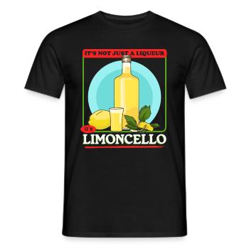 Limoncello Liqueur de citron Limoncellos Cadeau - T-shirt homme - noir - Devant - AI Model Male 178 light (178cm)