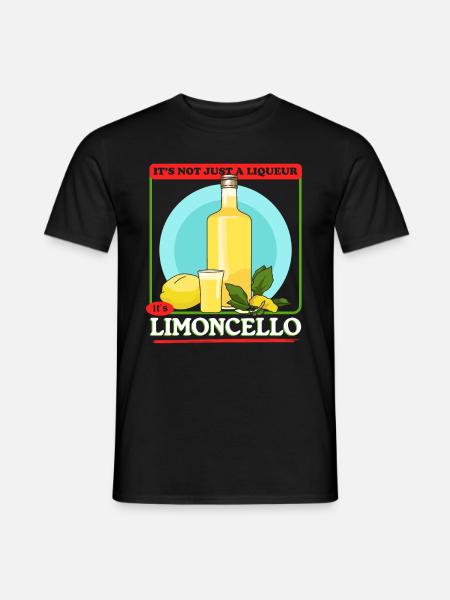 Limoncello Lemon Liqueur Limoncellos Gift - Men's T-Shirt - black