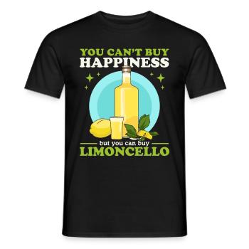 Limoncello Citrons Limoncellos Liqueur Cadeaux - T-shirt homme - noir - Devant - AI Model Male 178 light (178cm)