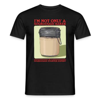 Sourdough Starter Sourdough Bread Gift - Men's T-Shirt - black - Front - AI Model Male 178 light (178cm)