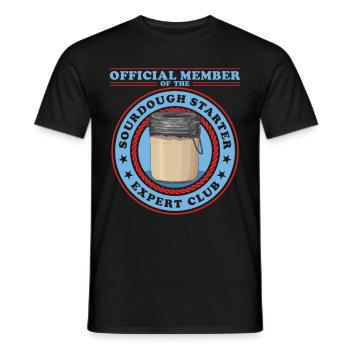 Sourdough Starter | Sourdough Bread Baking Gift - Men's T-Shirt - black - Front - AI Model Male 178 light (178cm)