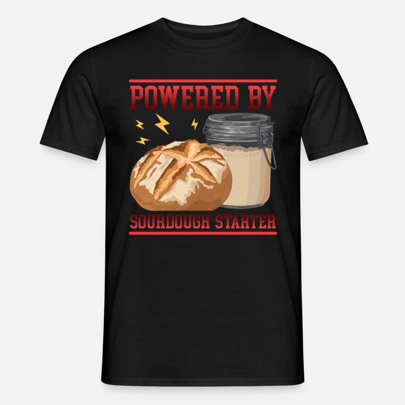 Sauerteig Starter | Sauerteigbrot Bäcker Geschenk - Männer T-Shirt - Schwarz