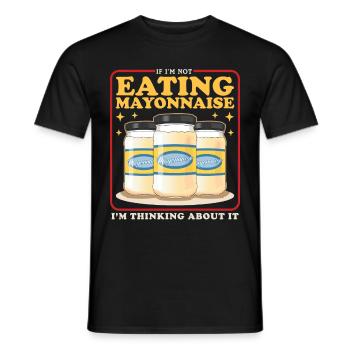 Mayonnaise Mayo Lover Gift - Men's T-Shirt - black - Front - AI Model Male 178 light (178cm)