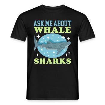 Whale Shark Whale Shark Whale Sharks Whale Sharks Gift - Men's T-Shirt - black - Front - AI Model Male 178 light (178cm)