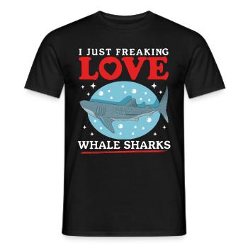 Whale Shark Whale Sharks Whale Shark Whale Sharks Gift - Men's T-Shirt - black - Front - AI Model Male 178 light (178cm)