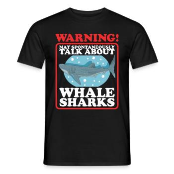 Whale Shark Whale Shark Gift - Men's T-Shirt - black - Front - AI Model Male 178 light (178cm)