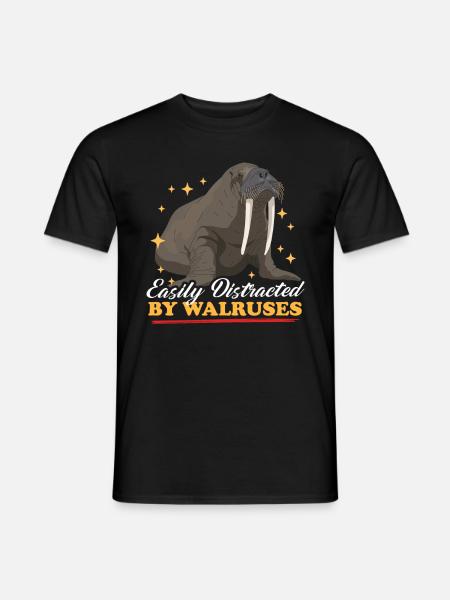 Walrus Walrus Gift - Men's T-Shirt - black