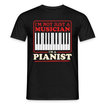 Pianiste pianiste | Cadeau Piano Pianiste - T-shirt homme - noir - Devant - AI Model Male 178 light (178cm)