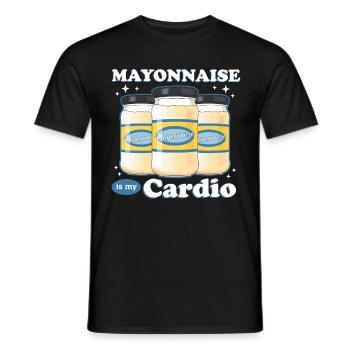 Mayonnaise Mayo Lover Gift - Men's T-Shirt - black - Front - AI Model Male 178 light (178cm)