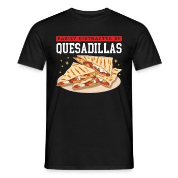 Quesadilla Tortilla Quesadillas Gift - Men's T-Shirt - black - Front - AI Model Male 178 light (178cm)