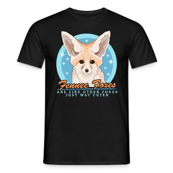 Fennec Renards Cadeaux Renards du Désert - T-shirt homme - noir - Devant - AI Model Male 178 light (178cm)