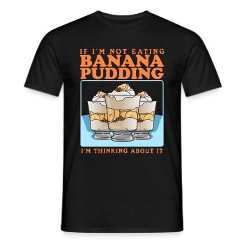 Bananenpudding Bananen-Pudding Geschenk - Männer T-Shirt - Schwarz - Vorne - AI Model Male 178 light (178cm)