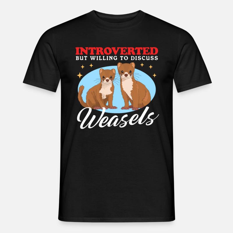 Weasel Mouse Weasel Hermännchen Gift - Men's T-shirt - black