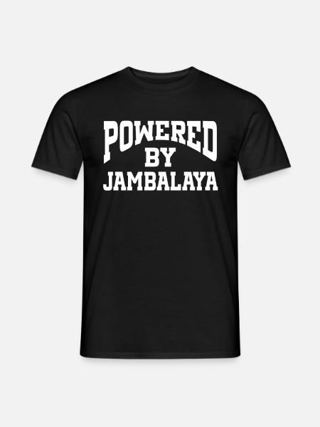 Powered By Jambalaya - Men's T-Shirt - black