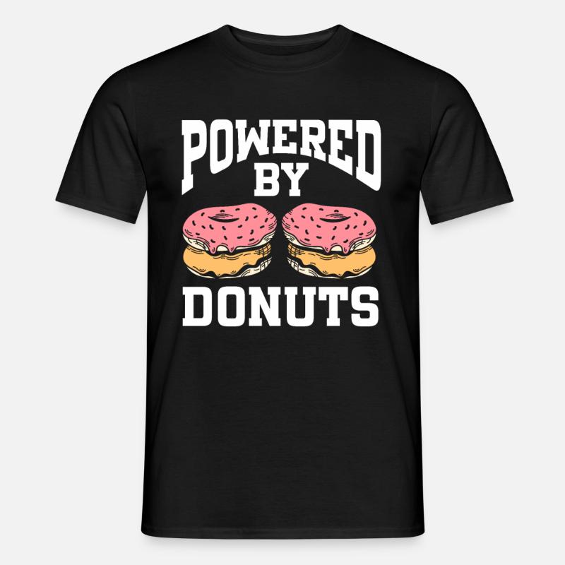 Powered By Donuts - Men’s T-shirt - black