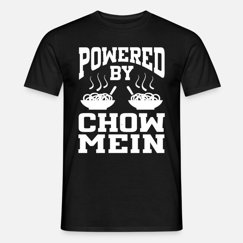 Powered By Chow Mein - Men’s T-shirt - black
