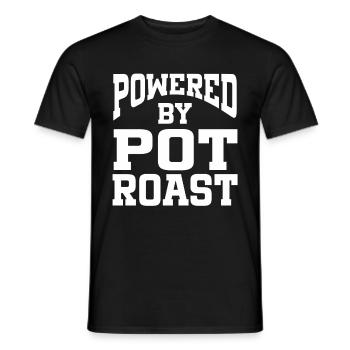 Propulsé par le rôti braisé - T-shirt homme - noir - Devant - AI Model Male 178 light (178cm)