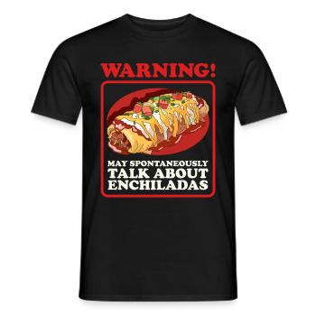 Enchilada Mexican Enchiladas Gift - Men's T-Shirt - black - Front - AI Model Male 178 light (178cm)
