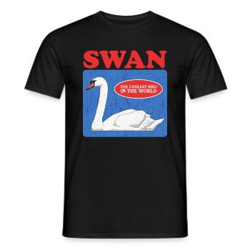 Schwan Schwanenliebhaber Schwäne Geschenk - Männer T-Shirt - Schwarz - Vorne - AI Model Male 178 light (178cm)
