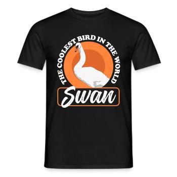 Schwan Schwäne Schwanenliebhaber Geschenk - Männer T-Shirt - Schwarz - Vorne - AI Model Male 178 light (178cm)