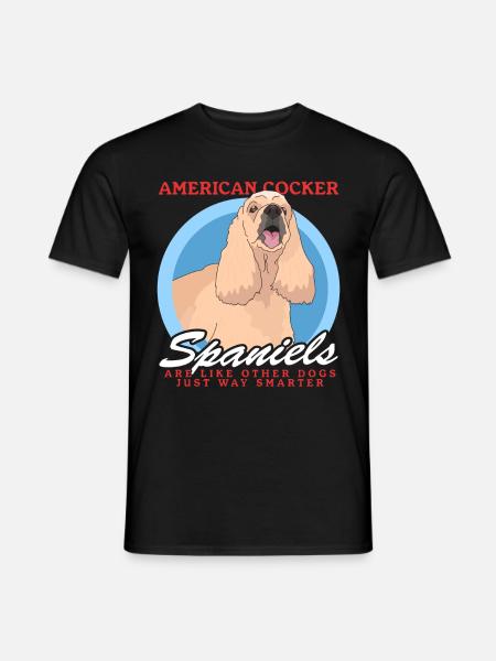 American Cocker Spaniel Gift - Men's T-Shirt - black