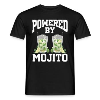 Powered By Mojito - Men's T-Shirt - black - Front - AI Model Male 178 light (178cm)
