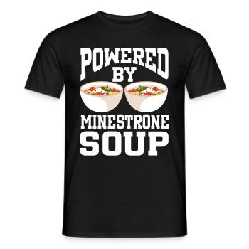 Soupe Powered By Minestrone - T-shirt homme - noir - Devant - AI Model Male 178 light (178cm)