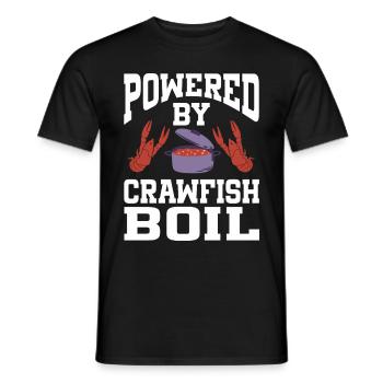 Powered By Crawfish Boil - Männer T-Shirt - Schwarz - Vorne - AI Model Male 178 light (178cm)