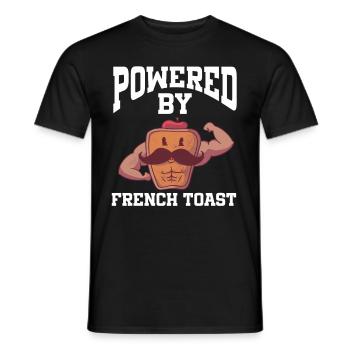 Propulsé par du pain doré - T-shirt homme - noir - Devant - AI Model Male 178 light (178cm)