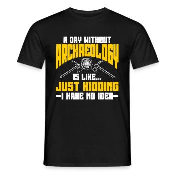 Archéologue Archéologie - T-shirt homme - noir - Devant - AI Model Male 178 light (178cm)