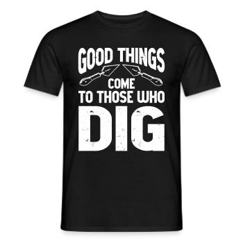 Archéologue Archéologie - T-shirt homme - noir - Devant - AI Model Male 178 light (178cm)