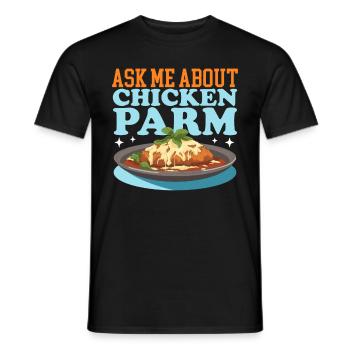 Chicken Parmesan Geschenk - Männer T-Shirt - Schwarz - Vorne - AI Model Male 178 light (178cm)