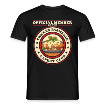 Chicken Parm | Chicken Parmesan Geschenke - Männer T-Shirt - Schwarz - Vorne - AI Model Male 178 light (178cm)