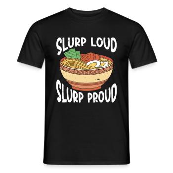 Ramen Lover Japanese Noodle Soup Ramen - Männer T-Shirt - Schwarz - Vorne - AI Model Male 178 light (178cm)