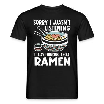 Ramen Lover Soupe de nouilles japonaise Ramen - T-shirt homme - noir - Devant - AI Model Male 178 light (178cm)