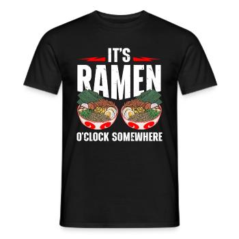 Ramen Lover Soupe de nouilles japonaise Ramen - T-shirt homme - noir - Devant - AI Model Male 178 light (178cm)