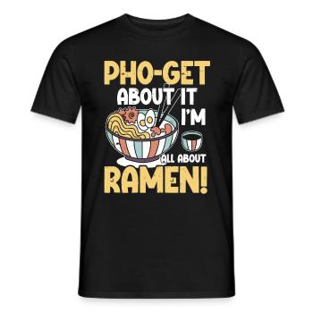 Ramen Lover Soupe de nouilles japonaise Ramen - T-shirt homme - noir - Devant - AI Model Male 178 light (178cm)