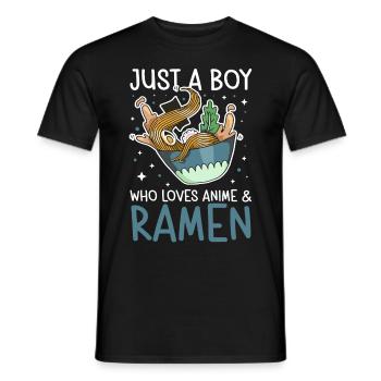 Ramen Lover Soupe de nouilles japonaise Ramen - T-shirt homme - noir - Devant - AI Model Male 178 light (178cm)
