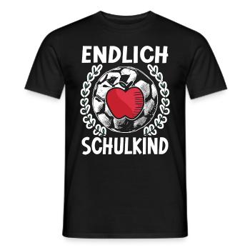 School 1st Grade - Men's T-Shirt - black - Front - AI Model Male 178 light (178cm)