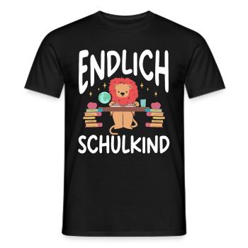 School 1st Grade - Men's T-Shirt - black - Front - AI Model Male 178 light (178cm)